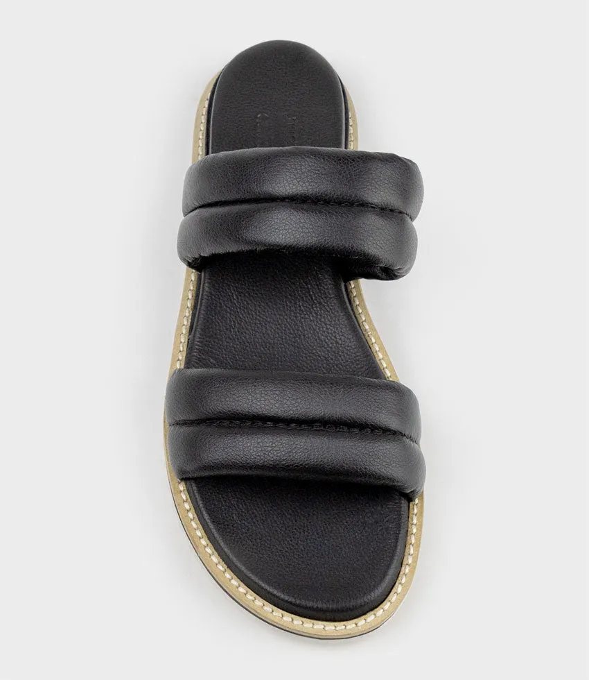 KARSYN Two Strap Slide in Black sold by Edward Meller product image thumbnail 4