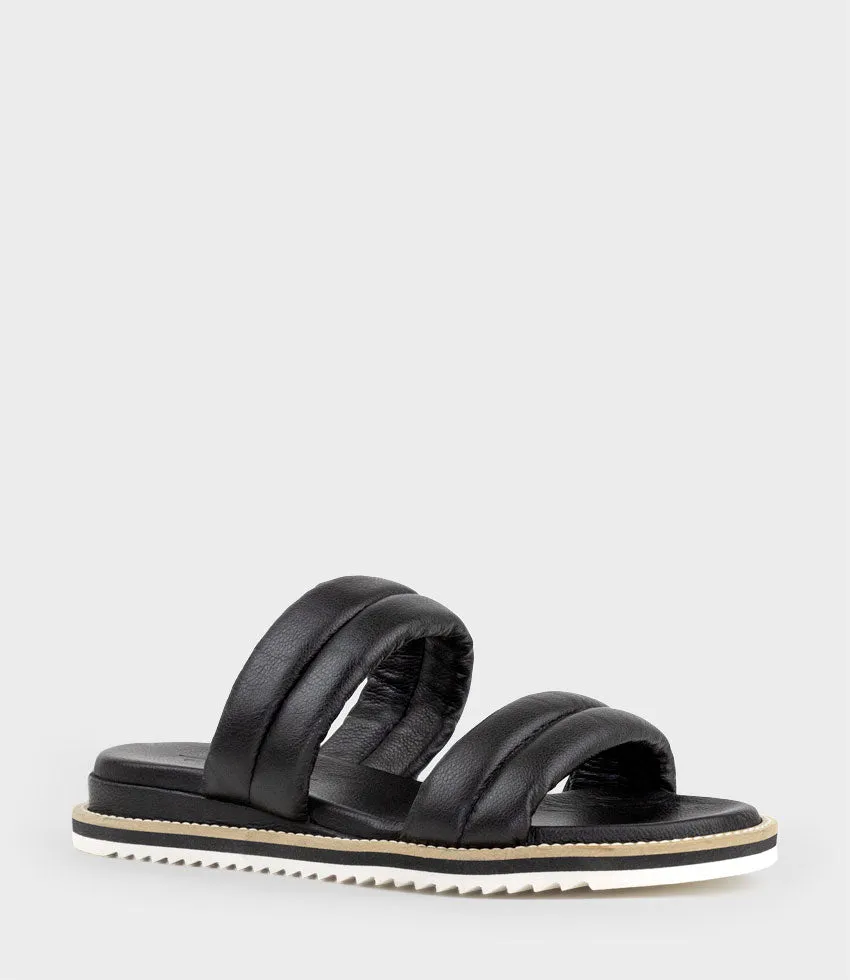 KARSYN Two Strap Slide in Black sold by Edward Meller product image thumbnail 2