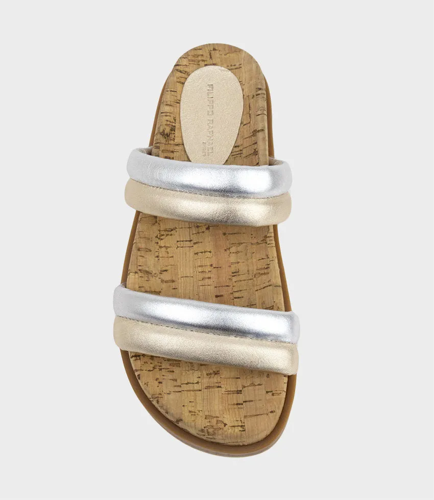 KINALA Two Strap Slide on Unit in Metallic Multi sold by Edward Meller product image thumbnail 4