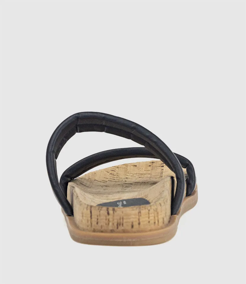 KINALA Two Strap Slide on Unit in Black sold by Edward Meller product image thumbnail 3