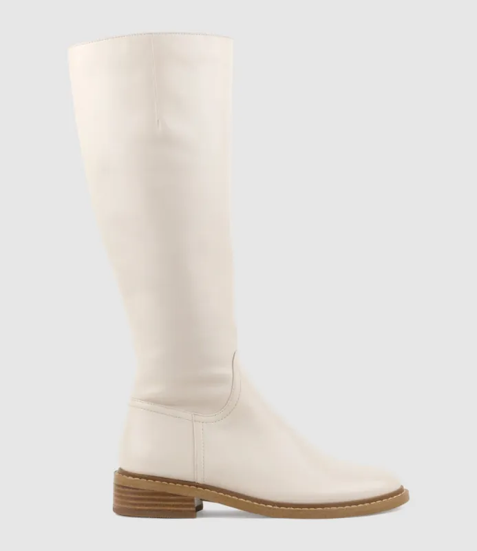 VASPER30 Knee High Boot in Offwhite sold by Edward Meller