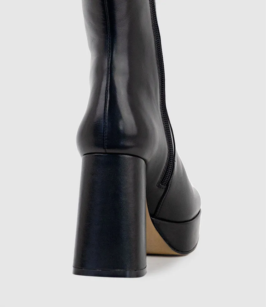 UMA95 Platform Knee High Boot in Black sold by Edward Meller product image thumbnail 3