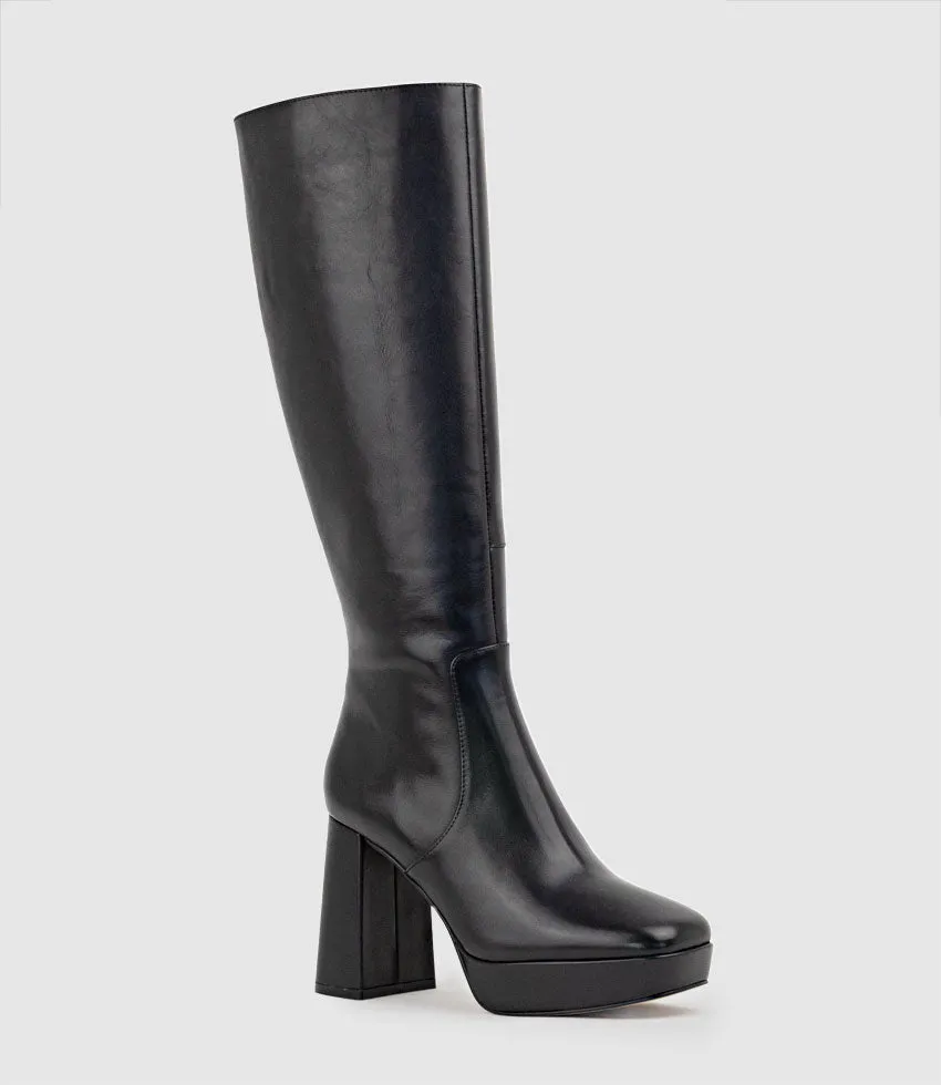 UMA95 Platform Knee High Boot in Black sold by Edward Meller product image thumbnail 2