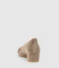 AUDREY35 Low Block Heel Pump in Latte Suede sold by Edward Meller