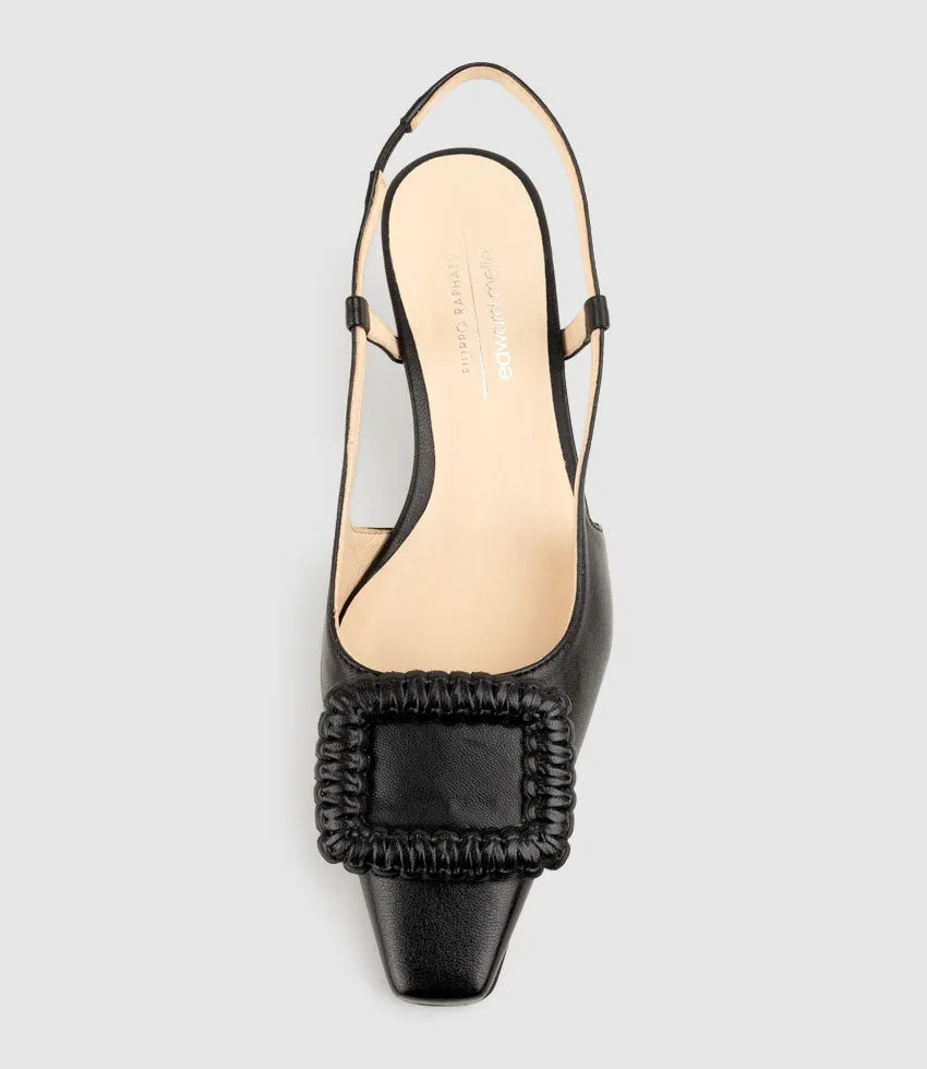 DEMETER60 Slingback with Ornament in Black sold by Edward Meller product image thumbnail 5