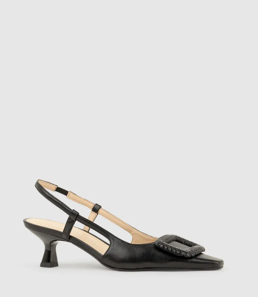 DEMETER60 Slingback with Ornament in Black sold by Edward Meller product image thumbnail 3