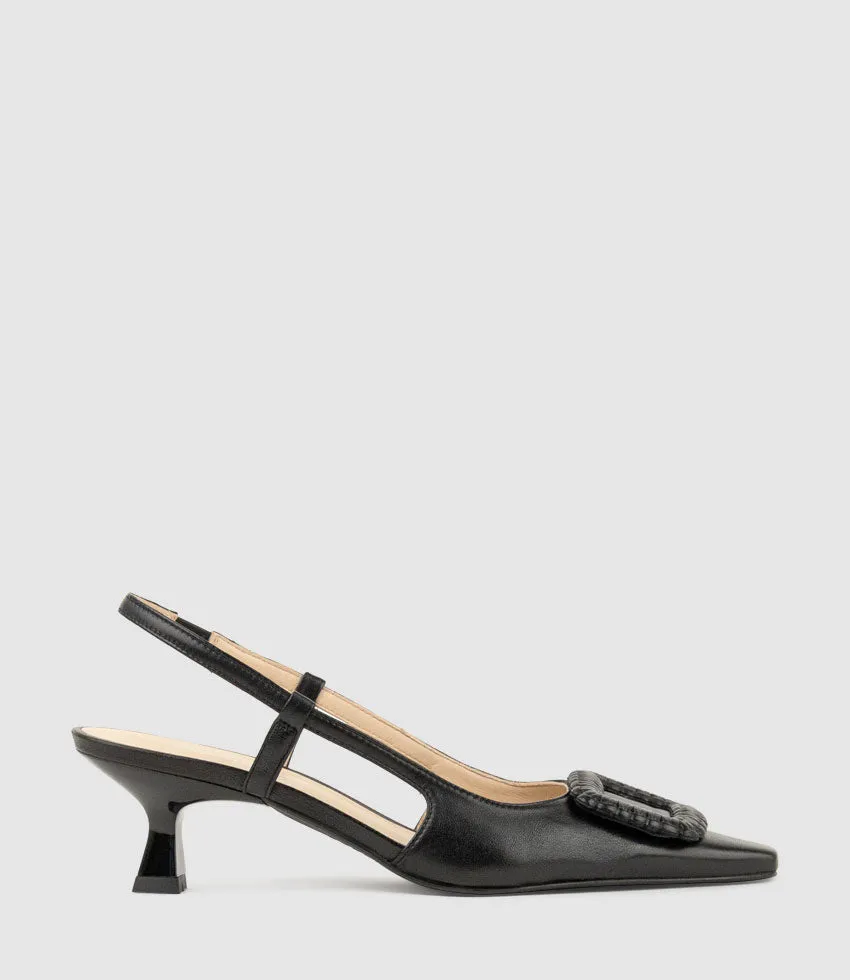 DEMETER60 Slingback with Ornament in Black sold by Edward Meller product image thumbnail 2