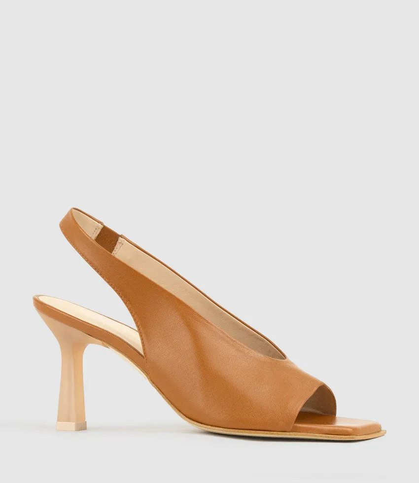 DESTINY90 Open Toe Slingback in Tan sold by Edward Meller product image thumbnail 3