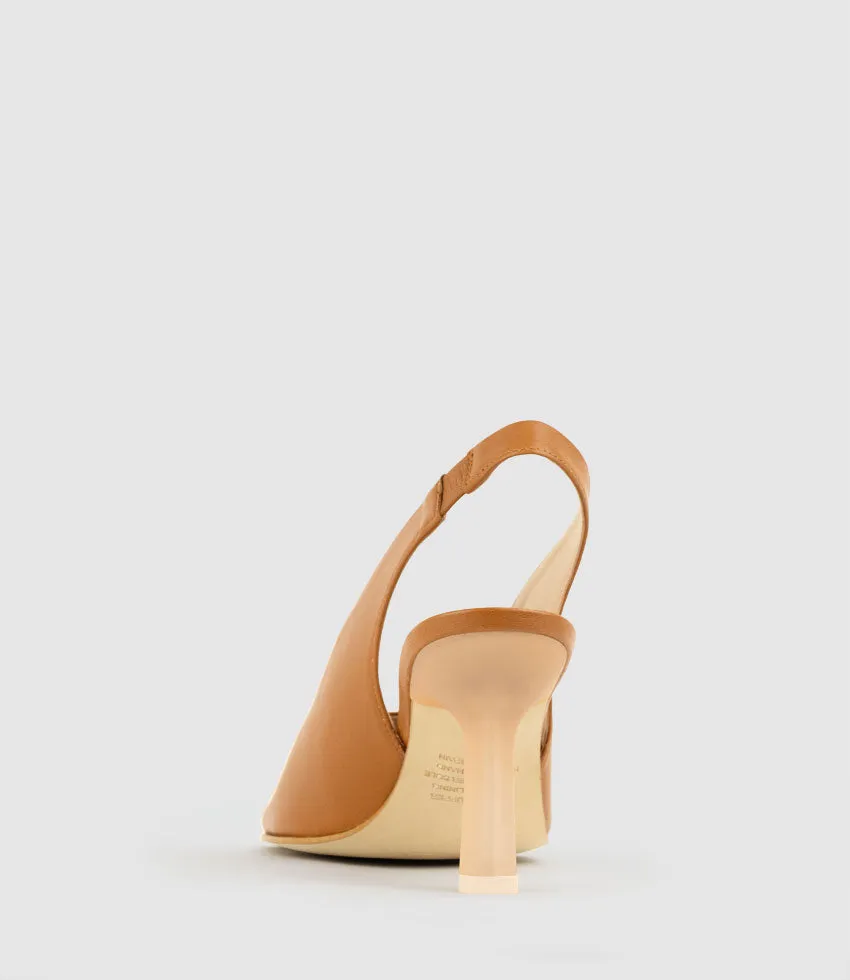 DESTINY90 Open Toe Slingback in Tan sold by Edward Meller product image thumbnail 4