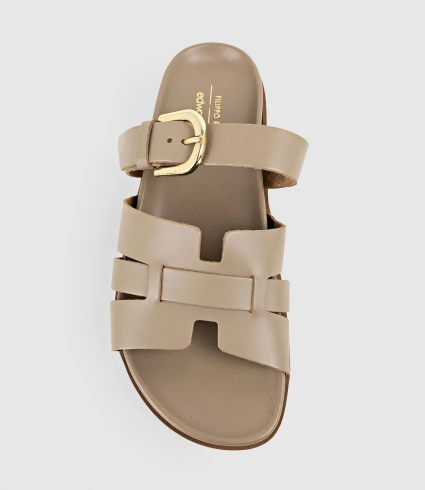 KINSLEY Slide on Footbed in Taupe sold by Edward Meller product image thumbnail 4