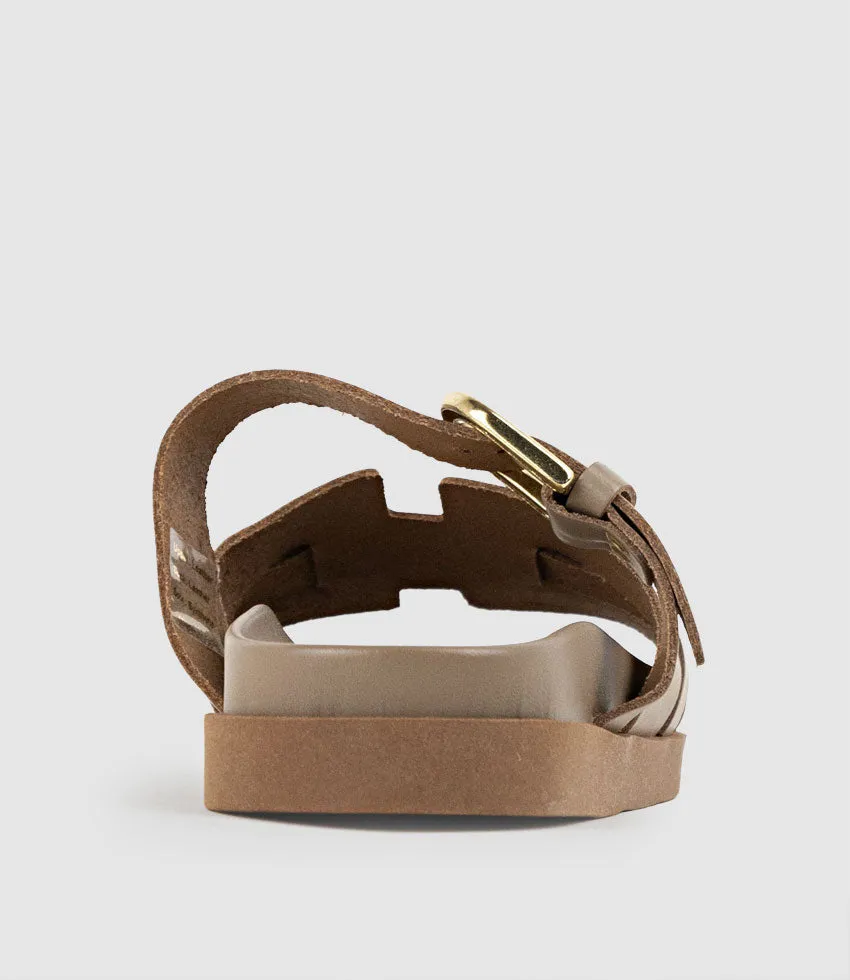 KINSLEY Slide on Footbed in Taupe sold by Edward Meller product image thumbnail 3