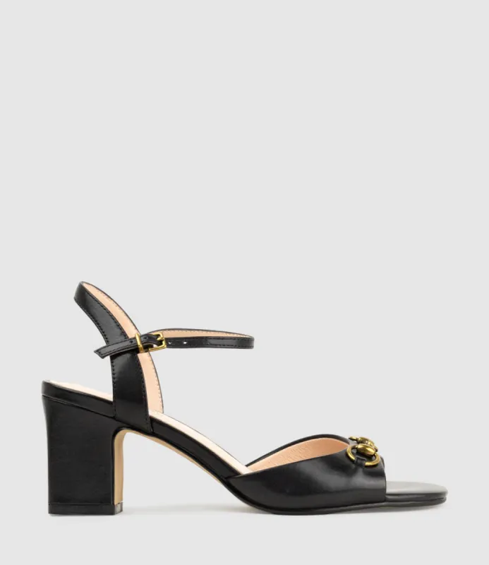 SETRA65 Sandal with Horsebit in Black Calf sold by Edward Meller