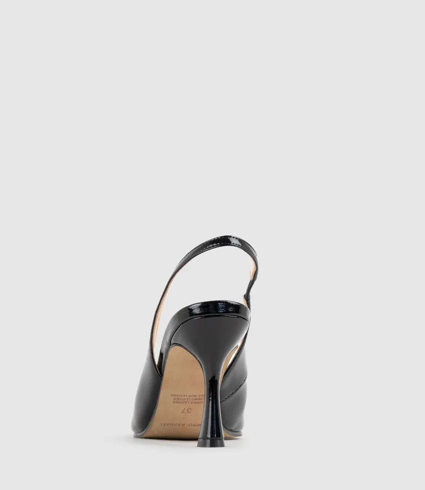 ARILLA85 Slingback Pump in Black Patent sold by Edward Meller product image thumbnail 3