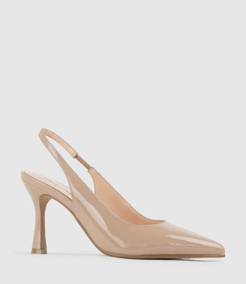 ARILLA85 Slingback Pump in Nude Patent sold by Edward Meller product image thumbnail 2