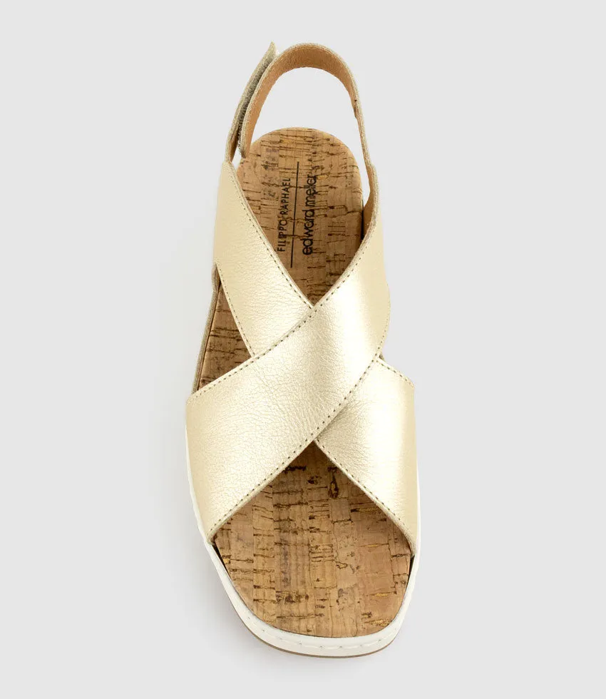 LORAINE Crossover Comfort Sandal in Platino sold by Edward Meller product image thumbnail 4