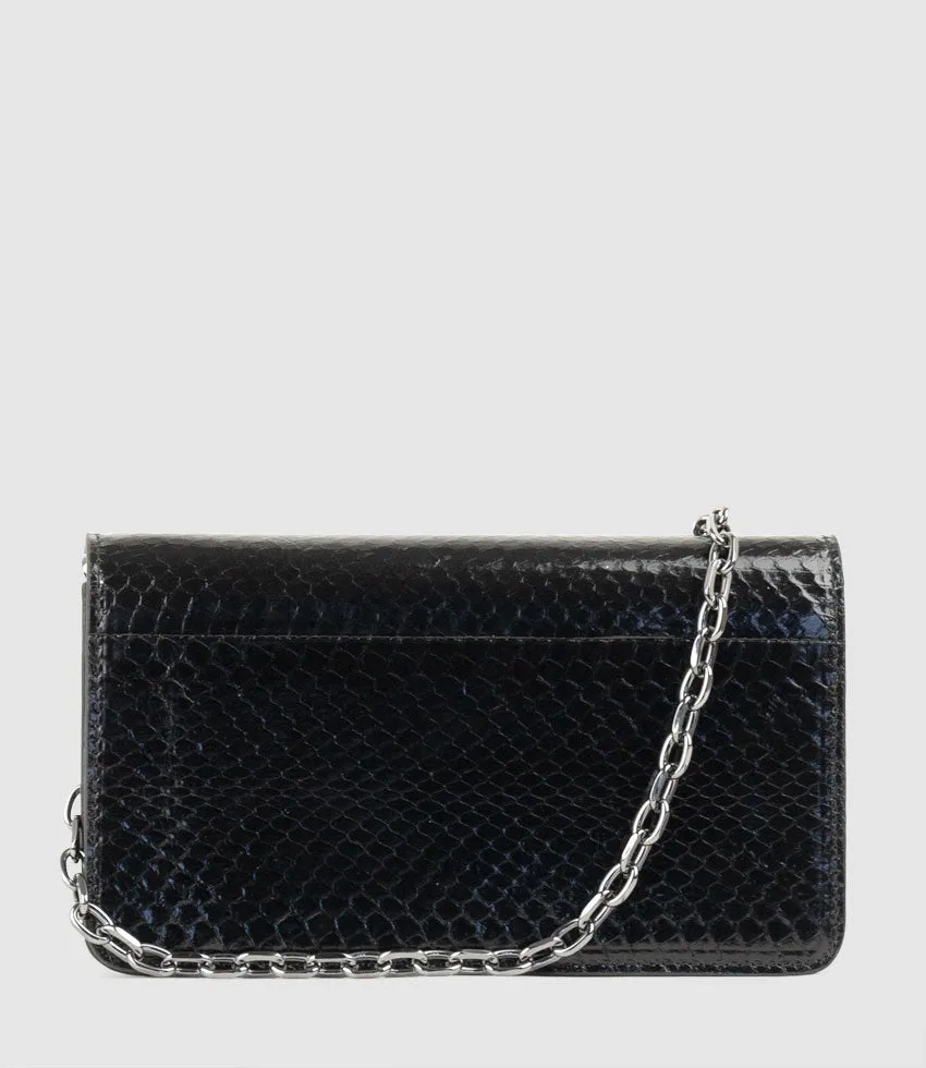 NYX Evening Bag in Black Snake sold by Edward Meller product image thumbnail 2