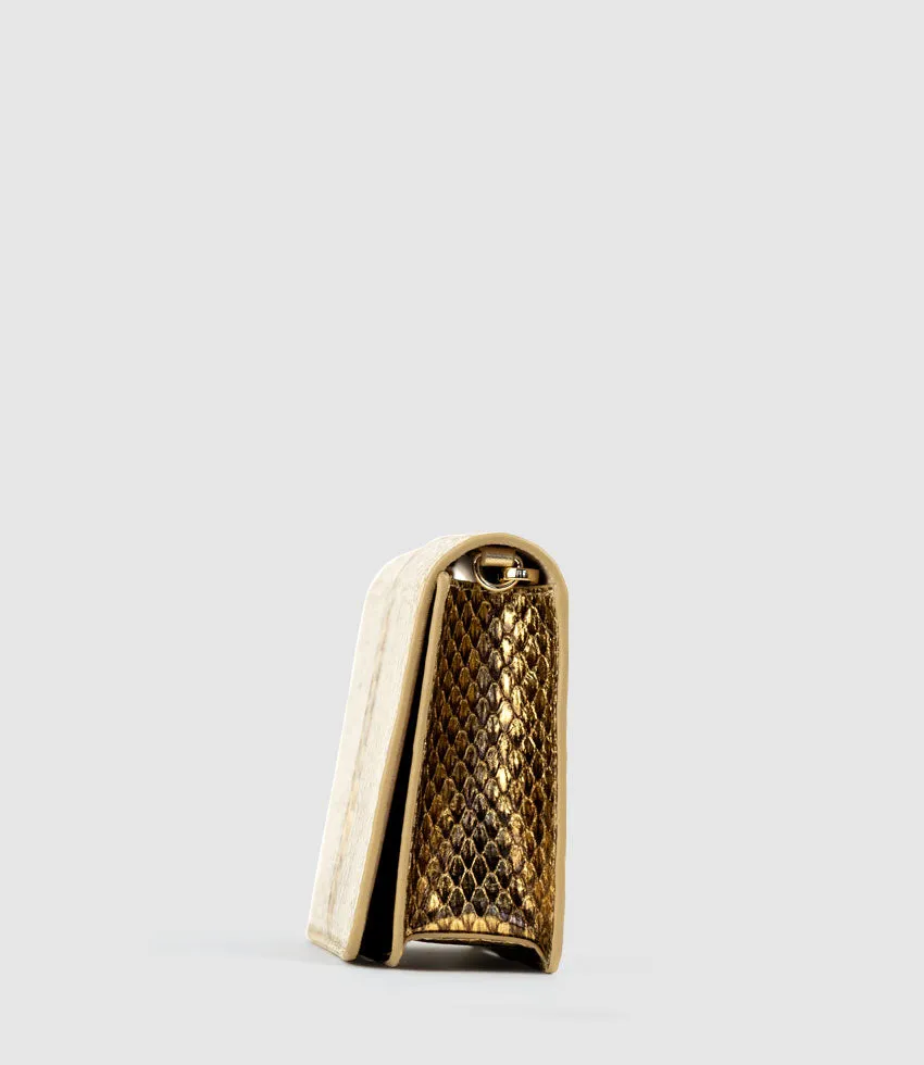 NYX Evening Bag in Brass Snake sold by Edward Meller product image thumbnail 4