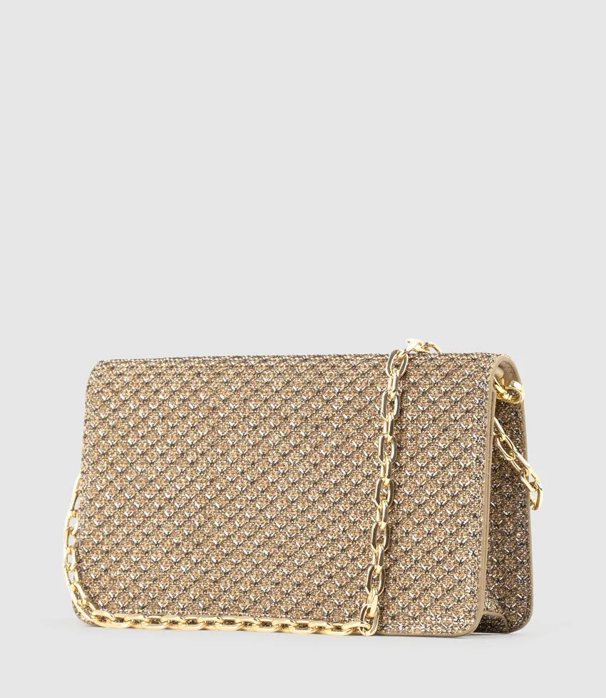 NYX Evening Bag in Copper Metallic Fabric sold by Edward Meller product image thumbnail 2