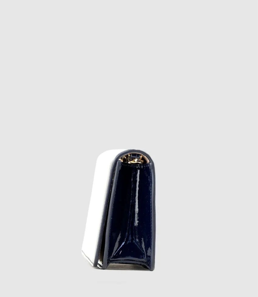NYX Evening Bag in Navy Patent sold by Edward Meller product image thumbnail 3