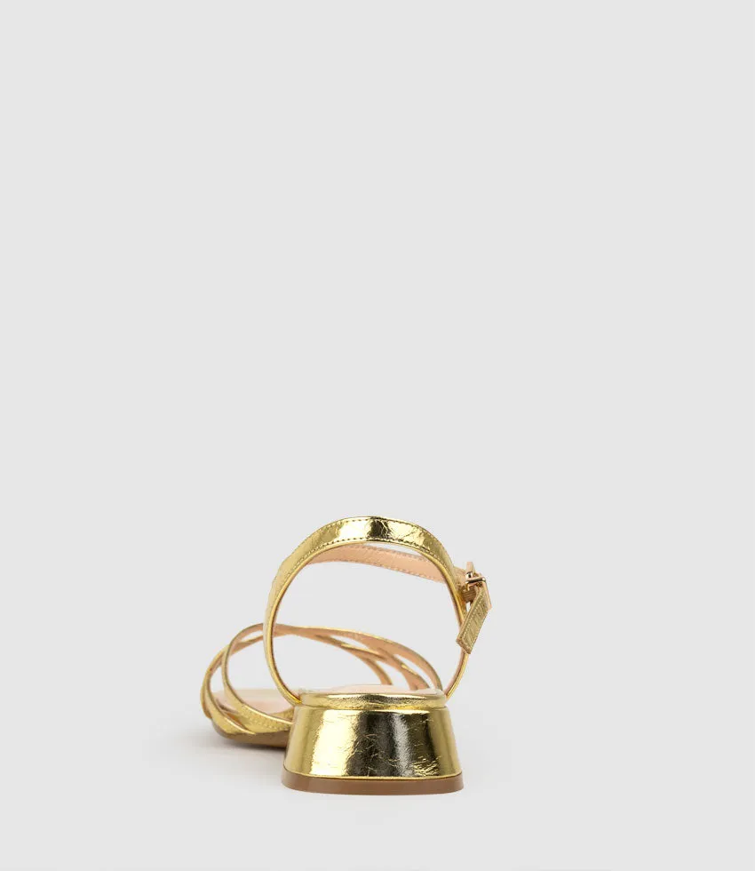 SURRY35 Lattice Front Sandal in Antique Gold sold by Edward Meller product image thumbnail 3