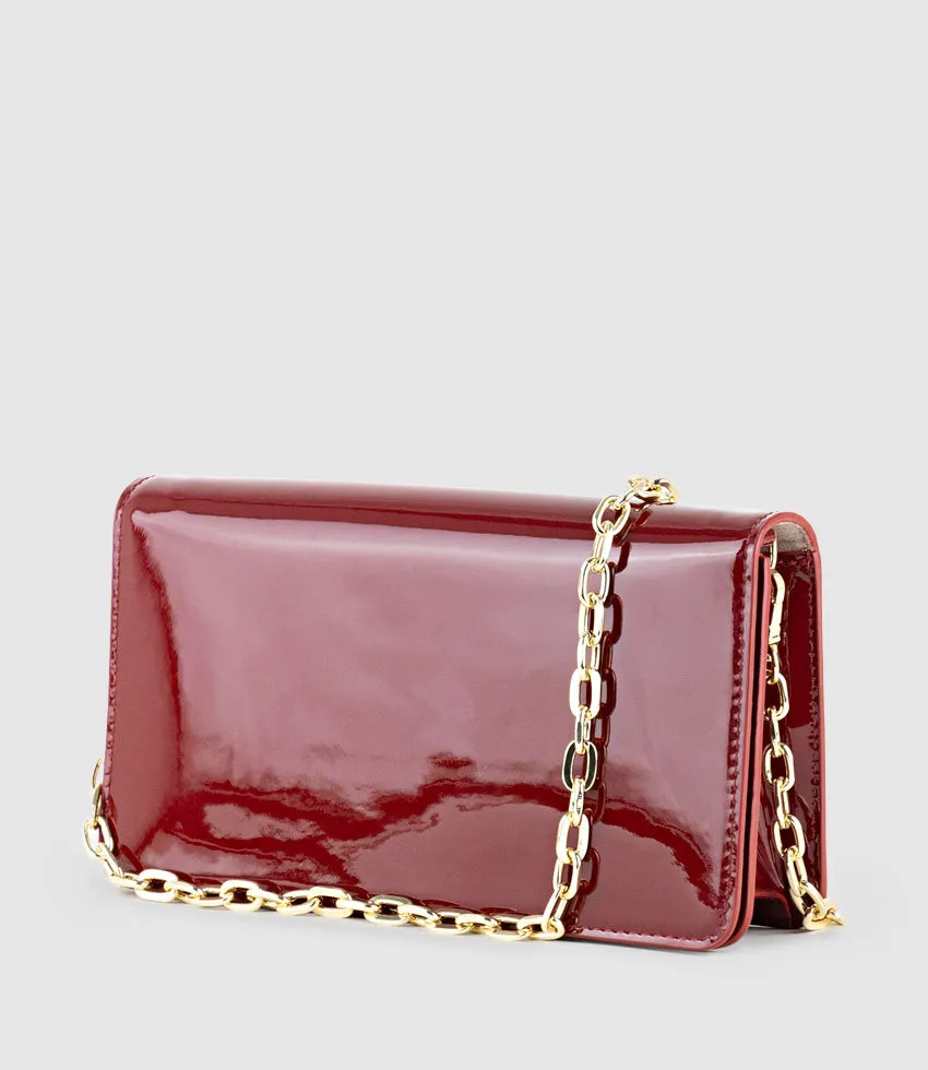 NYX Evening Bag in Ruby Patent sold by Edward Meller product image thumbnail 3