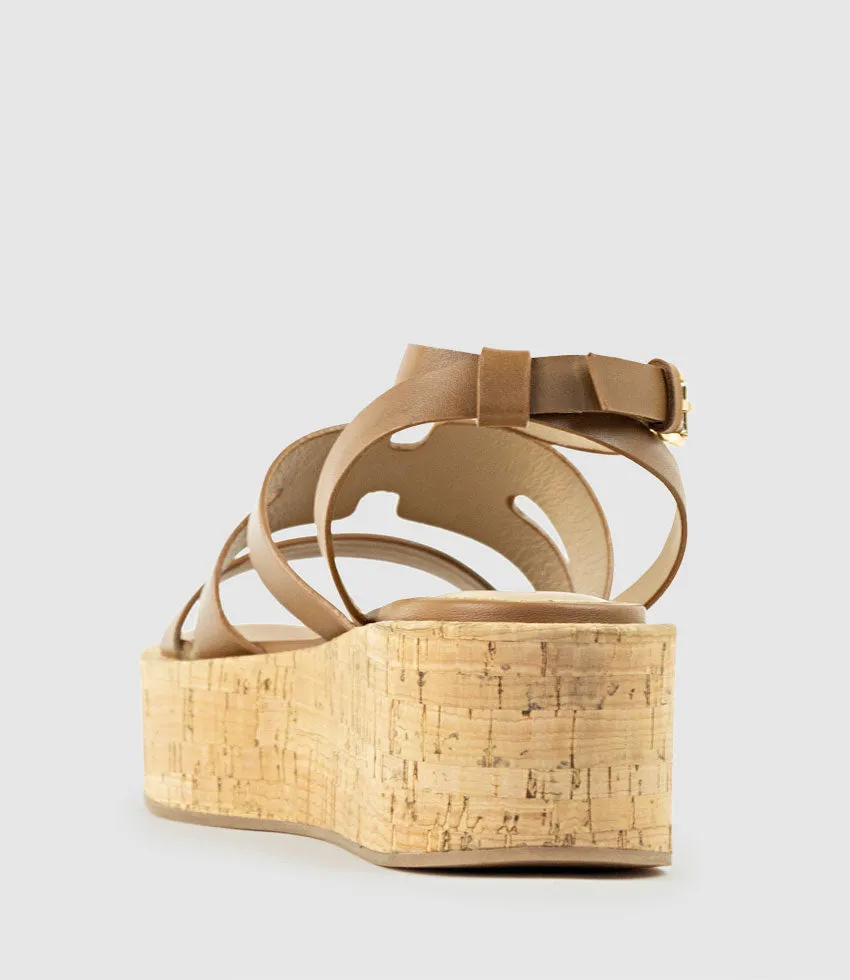 LEMUE H Front Sandal on Unit in Tan sold by Edward Meller product image thumbnail 3