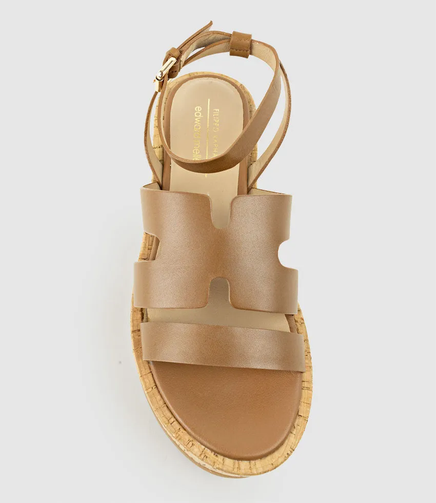 LEMUE H Front Sandal on Unit in Tan sold by Edward Meller product image thumbnail 4