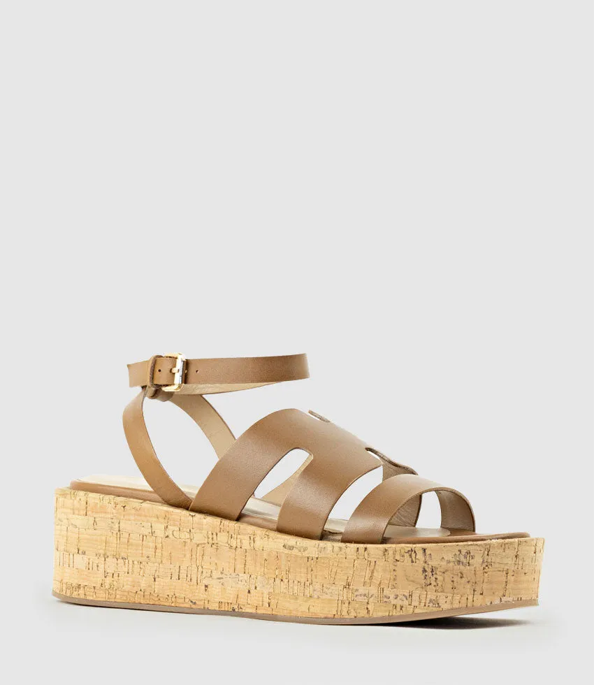 LEMUE H Front Sandal on Unit in Tan sold by Edward Meller product image thumbnail 2