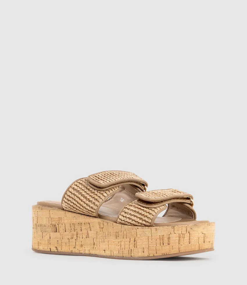 LYMERIC Two Strap Slide on Unit in Natural sold by Edward Meller product image thumbnail 3