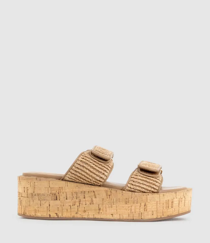 LYMERIC Two Strap Slide on Unit in Natural sold by Edward Meller