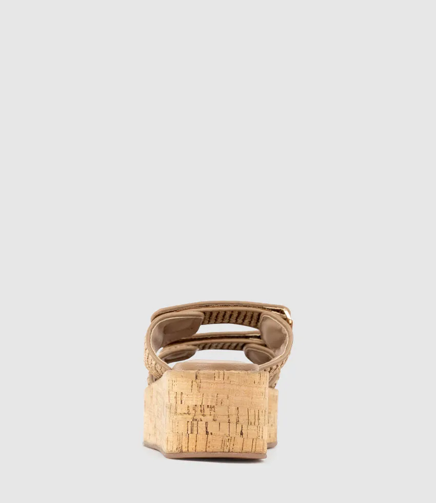 LYMERIC Two Strap Slide on Unit in Natural sold by Edward Meller product image thumbnail 4