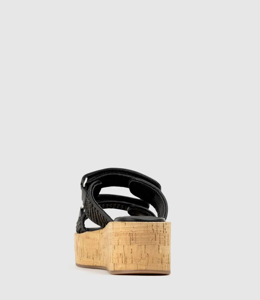 LYMERIC Two Strap Slide on Unit in Black sold by Edward Meller product image thumbnail 4