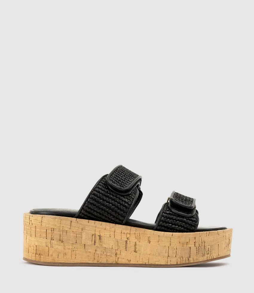 LYMERIC Two Strap Slide on Unit in Black sold by Edward Meller product image thumbnail 2