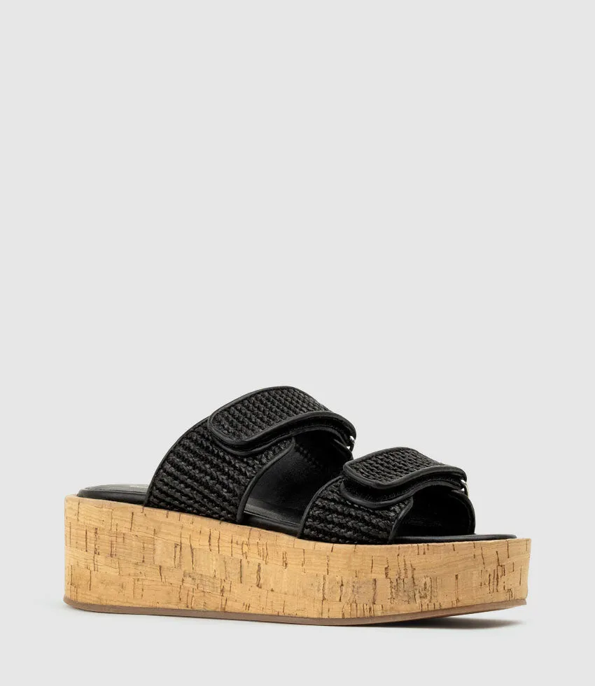 LYMERIC Two Strap Slide on Unit in Black sold by Edward Meller product image thumbnail 3