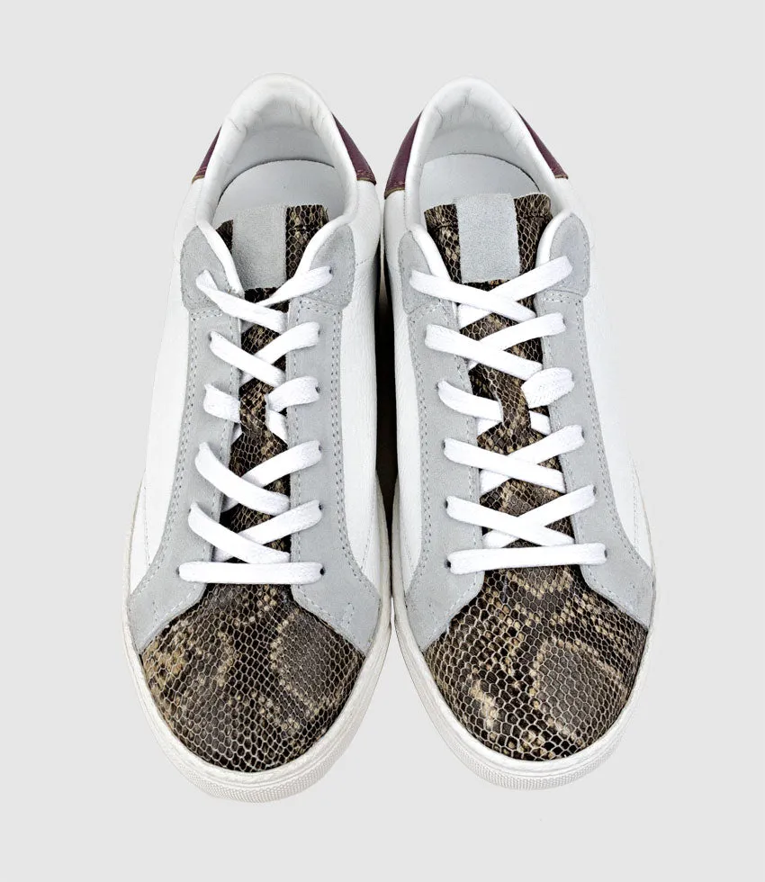 JOSETTE Sneaker with Accents in Snake Combo sold by Edward Meller product image thumbnail 4