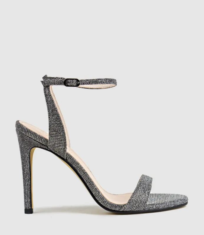 WISP100 Single Strap Sandal in Pewter Ritz sold by Edward Meller