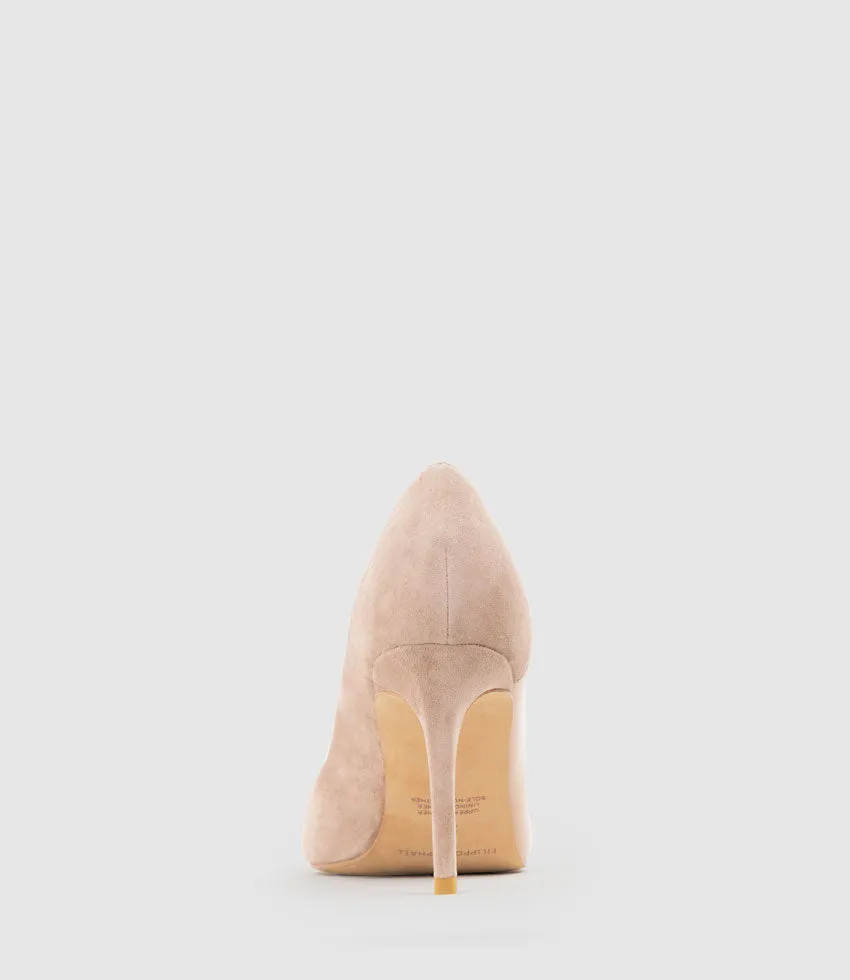 ATIYA85 Mixed Material Pump in Nude Suede sold by Edward Meller product image thumbnail 3