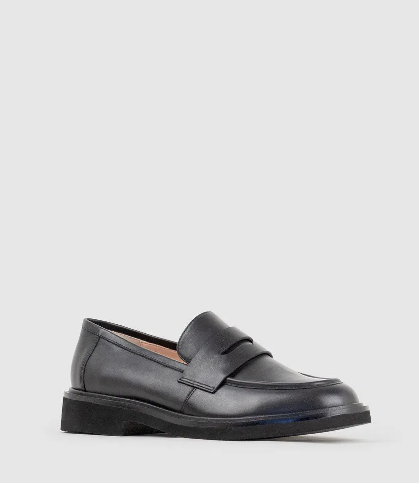 GALIA Loafer with Keeper in Black Calf sold by Edward Meller product image thumbnail 2