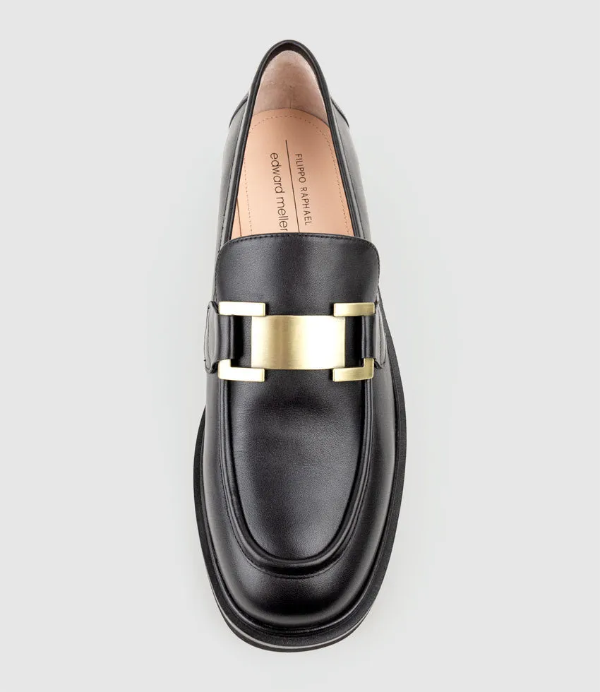 GYRO Loafer with Trim in Black Calf sold by Edward Meller product image thumbnail 5