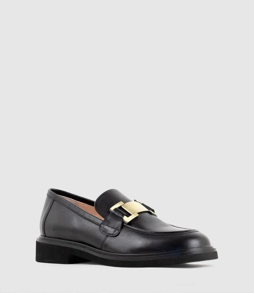 GYRO Loafer with Trim in Black Calf sold by Edward Meller product image thumbnail 3