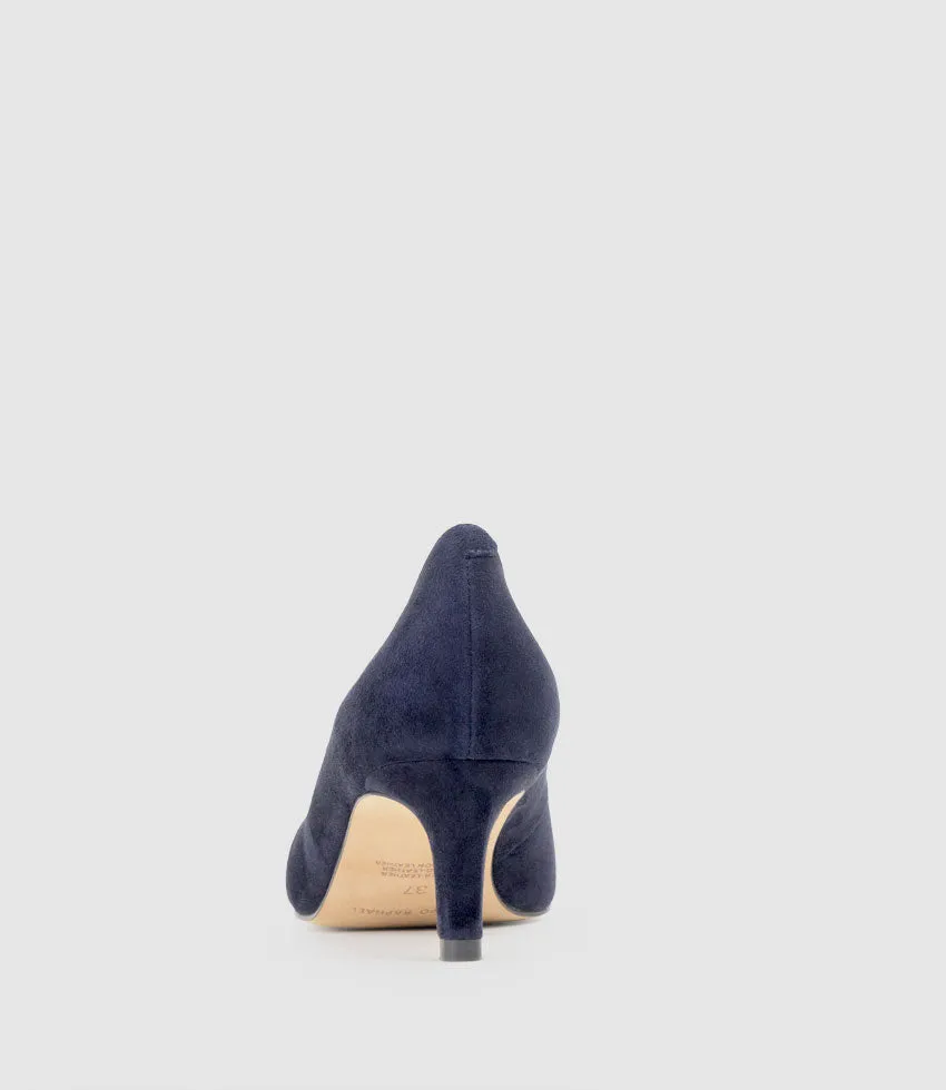 COSETTE55 Choked Up Pump in Navy Suede sold by Edward Meller product image thumbnail 3