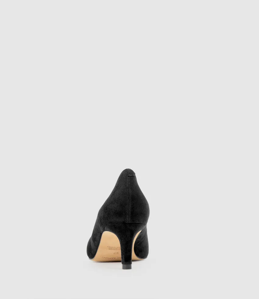 COSETTE55 Choked Up Pump in Black Suede sold by Edward Meller product image thumbnail 3