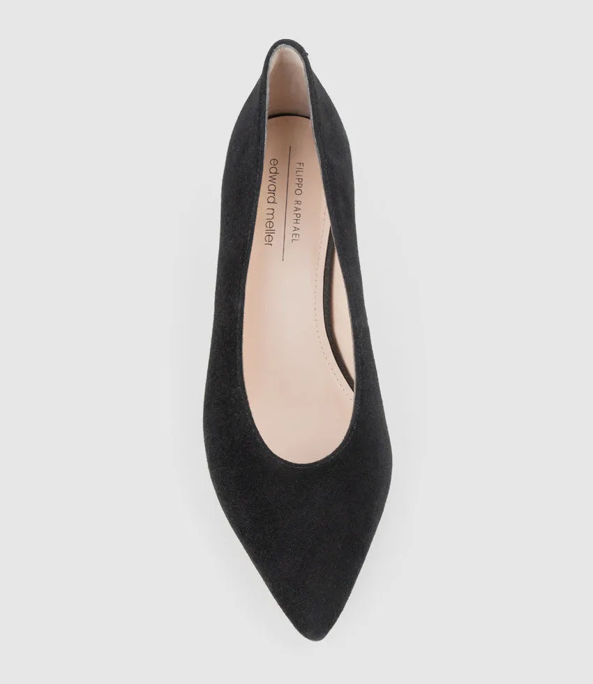 COSETTE55 Choked Up Pump in Black Suede sold by Edward Meller product image thumbnail 4