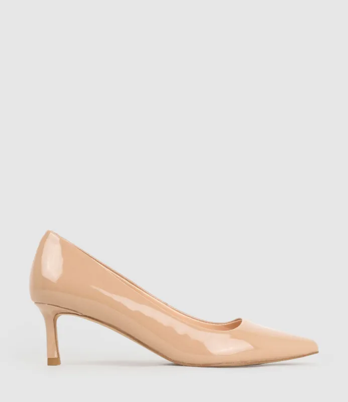 ALVINA55 Square Throat Pump in Nude Patent sold by Edward Meller