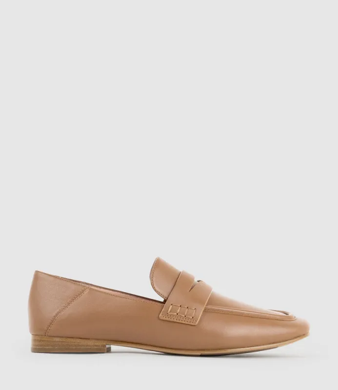 FINLAY Moccasin with Collapsible Back in Tan sold by Edward Meller