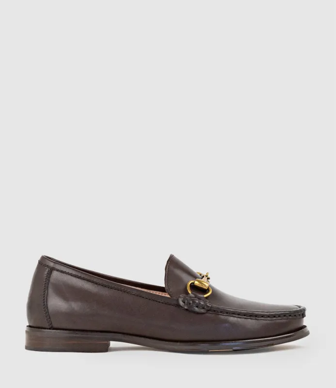 HARLYN Penny Loafer with Horsebit in Brown Calf sold by Edward Meller