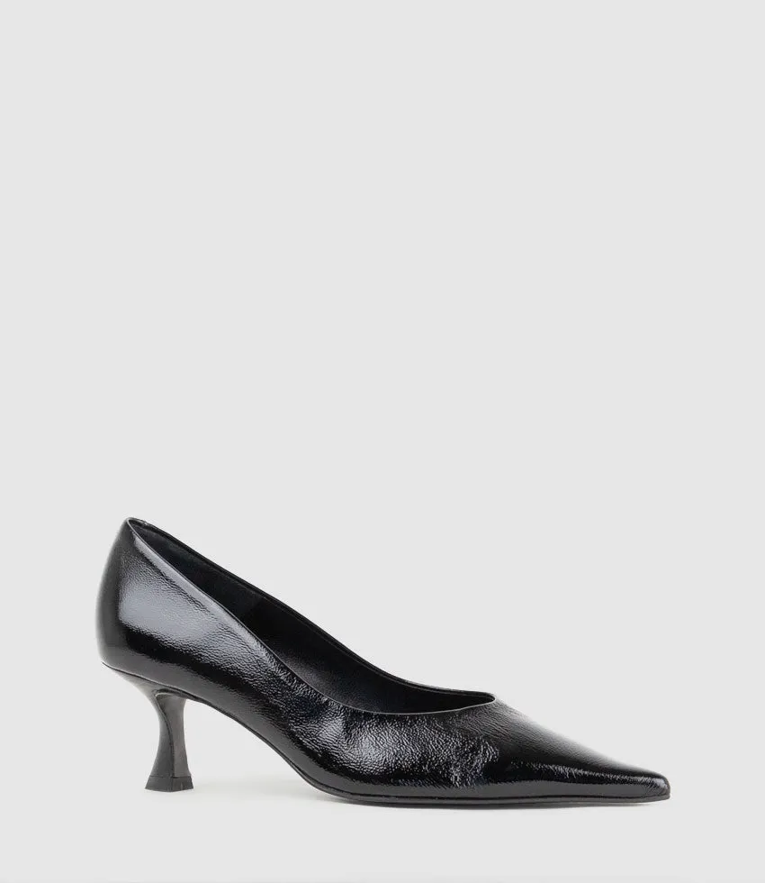 CARMIT60 Choked Pump in Black Patent sold by Edward Meller product image thumbnail 3