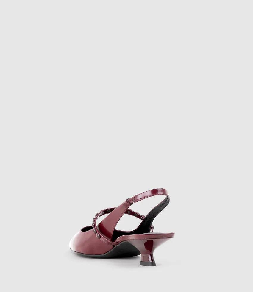 DUFFY30 Slingback Maryjane in Burgundy sold by Edward Meller product image thumbnail 5