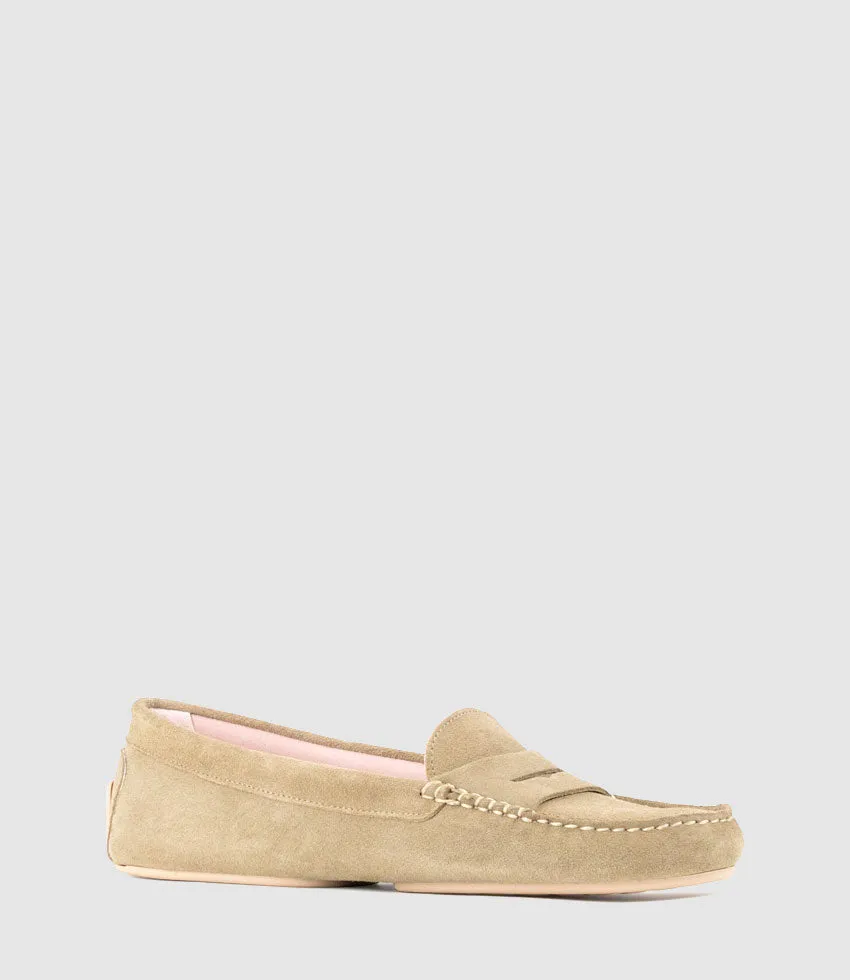 GAMET Loafer with Stitching in Sand Suede sold by Edward Meller product image thumbnail 2