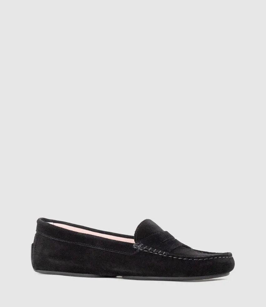 GAMET Loafer with Stitching in Black Suede sold by Edward Meller product image thumbnail 2